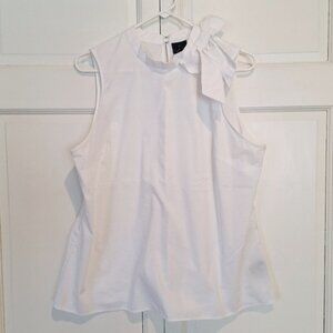 Worthington sleeveless top with bow accent
